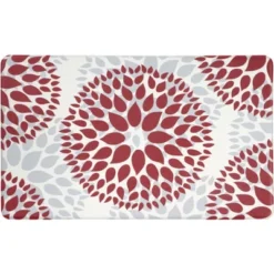 World Rug Gallery Modern Floral Circles Anti Fatigue Standing Mat -Decor Vista GUEST 0124040e da34 4008 b03e d3884f982d54