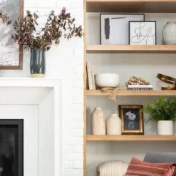 11" X 14" Floral Arrangement Framed Wall Canvas Gold/Navy - Threshold™ Designed With Studio McGee -Decor Vista GUEST 01e81152 9aef 46e2 a23b 05ebbf2039c4