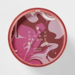 28oz Glass Champagne Candle Light Pink - Opalhouse™ -Decor Vista GUEST 02057e90 68e1 4438 a010 8cbd29d85bc6