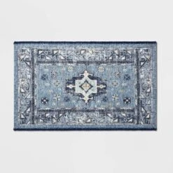 Vintage Persian Medallion Kitchen Rug Blue - Threshold™ -Decor Vista GUEST 025b5f6d 8461 43cc b2bd 68ea68432beb