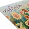 Kate Aurora Montauk Accents Country Farmhouse Sunflowers Welcome Outdoor Rubber Entrance Mat 18x30 - Sunflower Fields