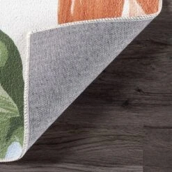 NuLOOM Nevaya Machine Washable Floral Leaves Area Rug -Decor Vista GUEST 0336d738 5be3 48b1 9260 c256d317e7fb