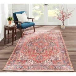 Chandler Medallion Rug Red - Momeni -Decor Vista GUEST 0381b1bb 777d 40e1 b605 3b3dd8ea03d9