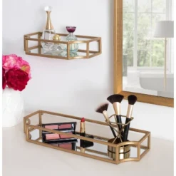 2pc Ciel Metal Wall Shelf Set - Kate & Laurel All Things Decor -Decor Vista GUEST 040526ba d0e7 4860 8650 2632629c48d2