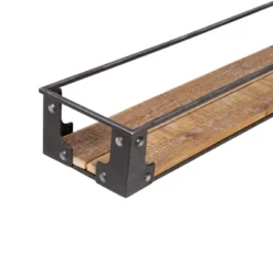 Honey-Can-Do Metal And Wood Wall Shelves -Decor Vista GUEST 04436b59 002b 4f68 8250 3c2bea85d53c