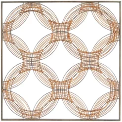 Metal Geometric Quatrefoil Wall Decor With Black Frame Brown - The Novogratz 8 Metal Geometric Quatrefoil Wall Decor With Black Frame Brown - The Novogratz -Decor Vista GUEST 076dbf57 82d5 4e7d 9a81 4024894799ab