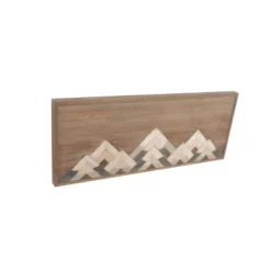 Wood Geometric Mountain Wall Decor Brown - Olivia & May -Decor Vista GUEST 0782db4d 3b58 47cd b4f9 c0f29271fa51