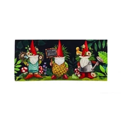 Evergreen Indoor Outdoor Doormat Bundle Set Of 5 - Frame And 4 Welcome Seasonal Inserts Garden Gnomes Birdhouse Snowman Bless This Home -Decor Vista GUEST 08a0378c ac7b 4f27 bc4f 7c49a0efe890