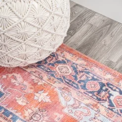 Maris Ornate Medallion Washable Area Rug - JONATHAN Y -Decor Vista GUEST 09337189 498b 442f a657 6cd18f4de38b