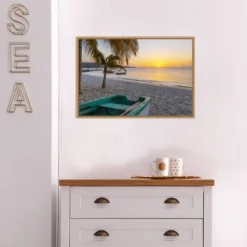 23" X 16" Sunset And Wooden Fishing Boat By Don Paulson Danita Delimont Framed Canvas Wall Art - Amanti Art 11 23" X 16" Sunset And Wooden Fishing Boat By Don Paulson Danita Delimont Framed Canvas Wall Art - Amanti Art -Decor Vista GUEST 098ab537 26b0 4305 bc18 7d4af2a96517