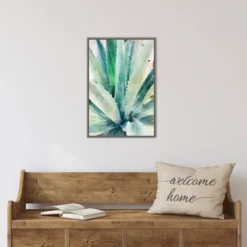 16" X 23" Rustic Succulent II By Irena Orlov Framed Canvas Wall Art - Amanti Art -Decor Vista GUEST 09b7549b aa60 44a6 9fa5 60c1789fd5b9