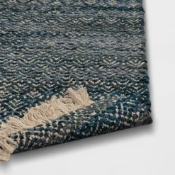 2'4"x7' Handloom Diamond Runner Rug Blue - Threshold™: Indoor Low Pile, Cotton & Jute, Entryway Or Kitchen Use 7 2'4"x7' Handloom Diamond Runner Rug Blue - Threshold™: Indoor Low Pile, Cotton & Jute, Entryway Or Kitchen Use -Decor Vista GUEST 09e086a3 6a2e 4e20 a71d b4a86b19152d