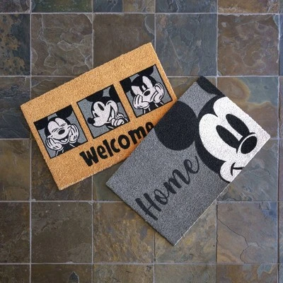 Mickey Mouse 2pk Coir Door Mats Gray 10 Mickey Mouse 2pk Coir Door Mats Gray - Image 8