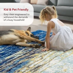 Nuloom Katharina Abstract 5 Round Area Rug For Living Room Bedroom Dining Room Kitchen, Blue/Multicolor 24 Nuloom Katharina Abstract 5 Round Area Rug For Living Room Bedroom Dining Room Kitchen, Blue/Multicolor -Decor Vista GUEST 0c04f1c5 fec7 48ec 8ccc 0bd4919ef0d5 3