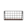 Small Black Wire Metal And Wood Hanging Wall Shelf - Foreside Home & Garden 1 Small Black Wire Metal And Wood Hanging Wall Shelf - Foreside Home & Garden -Decor Vista GUEST 0c932c41 0270 4812 8d42 460c483fbeb7