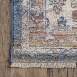 Nuloom Addison Oriental/Persian 4x6 Indoor Area Rug For Living Room Bedroom Dining Room Kitchen, Blue/Ivory -Decor Vista GUEST 0cf7f7f2 20b3 4e77 8998 d2f1936b0156