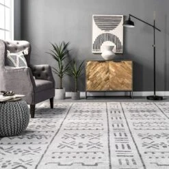 Nuloom Laine Geometric 5x8 Indoor Area Rug For Living Room Bedroom Dining Room Kitchen, Beige/Ivory -Decor Vista GUEST 0e94ac5e 8d8a 405e 9e50 a07e568548be