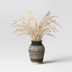 Grass Arrangement In Ceramic Pot Black - Threshold™ -Decor Vista GUEST 0efded28 a1c0 4c30 b142 c93cc97829c1