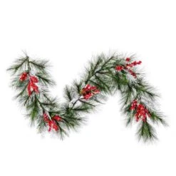 Vickerman Frosted Red Garlands -Decor Vista GUEST 0f60eecc 16fb 47ba b521 18a0b59e7972