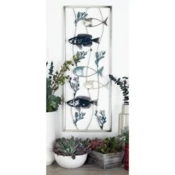 Set Of 2 Metal Fish Wall Decors Blue - Olivia & May 8 Set Of 2 Metal Fish Wall Decors Blue - Olivia & May -Decor Vista GUEST 125c0bb5 df3d 4174 b580 d62a90f5e32d