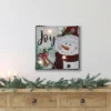Northlight 12" LED Lighted 'Joy' Snowman Christmas Canvas Wall Art -Decor Vista GUEST 12ae5155 4791 480f a46a abfde6774bf2