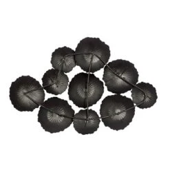 Metal Plate Wall Decor With Uneven Edges Black - CosmoLiving By Cosmopolitan -Decor Vista GUEST 13277116 89d5 4b38 a423 5240517b158a