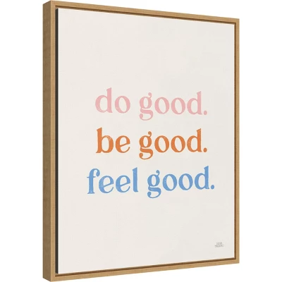 16" X 20" Do Good By Laura Marshall Framed Canvas Wall Art Light Brown - Amanti Art 3 16" X 20" Do Good By Laura Marshall Framed Canvas Wall Art Light Brown - Amanti Art