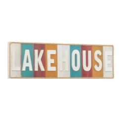 Wooden Sign Lake House Wall Decor White - Olivia & May -Decor Vista GUEST 14015ec4 bf23 4e29 b798 acea50bc2f2b