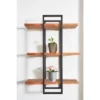 32" Rectangle Wood Shelving Wall Display Black - Ore International -Decor Vista GUEST 149f0ef3 ce35 4358 80af 582cd3671cbd
