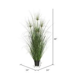 Artificial Brushed Grass In Pot (48") - Vickerman -Decor Vista GUEST 15a605e1 b2ea 4e6b bd12 07d0f9a2955d