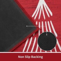 Christmas Red Kitchen Mat Sets Of 2 Washable Runner Rug,17x29In+17x47In,Non Slip Non Shedding Kitchen Rug Decorative Runner Mats -Decor Vista GUEST 15cb58cd 03b5 4920 8dd0 397ab6d96978