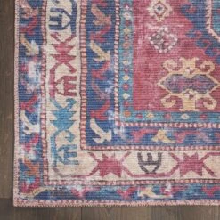 Nicole Curtis Machine Washable Bordered Southwestern Indoor Rug -Decor Vista GUEST 1766f4ff 8684 4239 8679 af77d4ae6c54