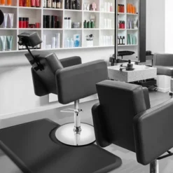 Saloniture 3 Ft. X 5 Ft. Salon & Barber Shop Chair Anti-Fatigue Floor Mat -Black Rectangle -Decor Vista GUEST 177cabc0 375f 4303 b5da 5d3a33ba04a4