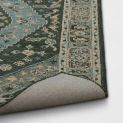 5'x7' Hand Tufted Wool Area Rug Green - Threshold™ -Decor Vista GUEST 1815ca7c 6fe4 4614 abf2 6c4aab20d1ad