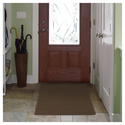 3'x5' Solid Dotted Doormat Light Brown - HomeTrax 3 3'x5' Solid Dotted Doormat Light Brown - HomeTrax