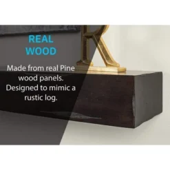 Mantels Direct Breckenridge Rustic Distressed Wood Fireplace Mantel Wall Shelf -Decor Vista GUEST 1b004654 490d 44e6 ad7f 1e9cdb11c6db