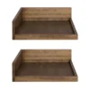 4.5" X 2.2" 2pk Levie Floating Corner Wooden Wall Shelf Set - Kate & Laurel All Things Decor