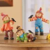 Collections Etc Hand-Painted Festive Harvest Scarecrow Sitter Figurines 4 X 1.5 X 5 -Decor Vista GUEST 1b285726 adb8 460c a3ed 7c0aa99b0582