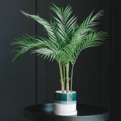 Forever Leaf 24" Areca Artificial Palm Tree Indoor, Indoor Artificial Plant For Home Decor