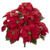 Nearly Natural 24” Poinsettia Artificial Plant (Set Of 2) -Decor Vista GUEST 1c6bc3c0 a6f0 461b 9bad ebe5b363f5bb