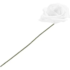 3" Artificial Rose Flowers 60pcs Real Looking Fake Rose With Stem For DIY Wedding Bouquets And Bridal Shower, White -Decor Vista GUEST 1c827ab5 2bae 4291 8cc3 6fc0819ee2d3