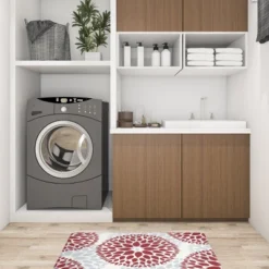 World Rug Gallery Modern Floral Circles Anti Fatigue Standing Mat -Decor Vista GUEST 1cb03a8c 29db 4dfd aec2 76ce794a05c7