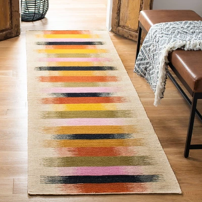 Laila Dhurrie Stripe Area Rug - Safavieh 3 Laila Dhurrie Stripe Area Rug - Safavieh