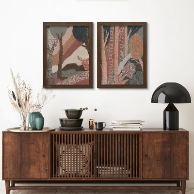 Americanflat Nordic Woodlands By Jetty Home - 2 Piece Gallery Framed Print Art Set 3 Americanflat Nordic Woodlands By Jetty Home - 2 Piece Gallery Framed Print Art Set