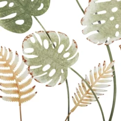 30" X 30" Metal Leaf Tall Cut-Out Wall Decor With Intricate Laser Cut Designs Green - Olivia & May 27 30" X 30" Metal Leaf Tall Cut-Out Wall Decor With Intricate Laser Cut Designs Green - Olivia & May -Decor Vista GUEST 1d336be9 868d 4919 aacd edb1e27bc473