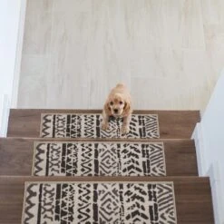 World Rug Gallery Bohemian Design Geometric Non-Slip Stair Treads -Decor Vista GUEST 1d3cf688 898f 4bdf a454 c7371449c418