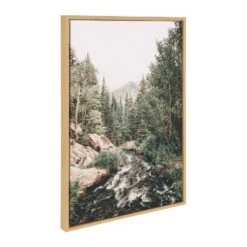 (Set Of 3) Mountain Landscape Set By Various Artists Natural - Kate & Laurel All Things Decor