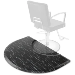Saloniture Salon & Barber Shop Chair Anti-Fatigue Floor Mat - Black Semi Circle -Decor Vista GUEST 1d5a1dde 0232 48eb 9e6b e4c29116fe1c