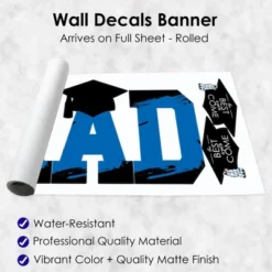 Big Dot Of Happiness Blue Graduation Party Decor - Vinyl Wall Decals - Grad -Decor Vista GUEST 1da131b3 3932 4166 b6aa a89bc8b8b3d5