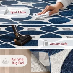 Nuloom Gabriela Trellis 4x6 Area Rug For Living Room Bedroom Dining Room Kitchen, Navy/White 22 Nuloom Gabriela Trellis 4x6 Area Rug For Living Room Bedroom Dining Room Kitchen, Navy/White -Decor Vista GUEST 1dc57318 2ed3 4ec5 a899 34e6e9642146